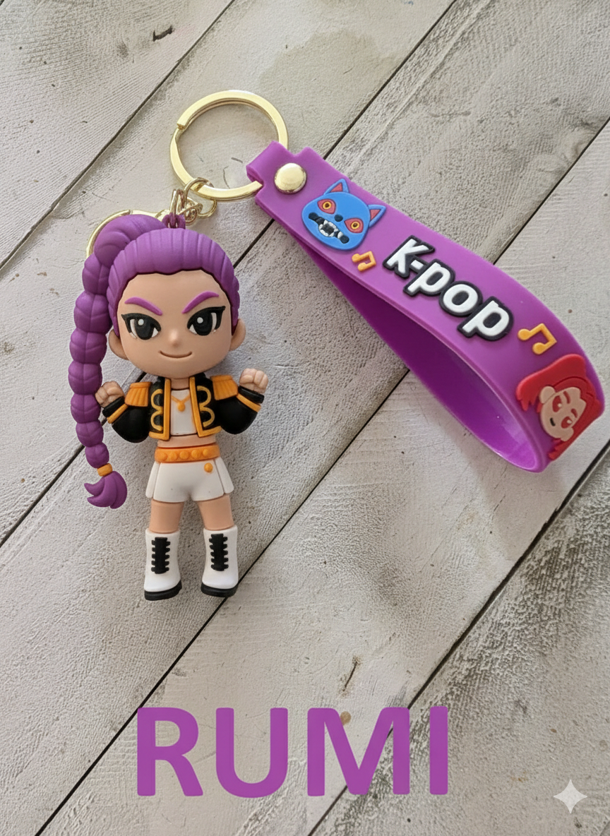 RUMI: The Demon Hunter – Premium 3D PVC K-Pop Keychain